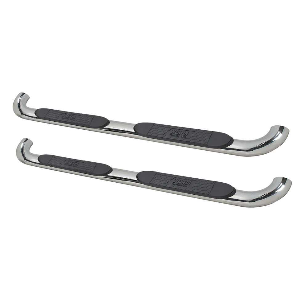 Platinum 4 Oval Nerf Bars Polished Stainless Steel | #21-4080 | Westin  Automotive Products