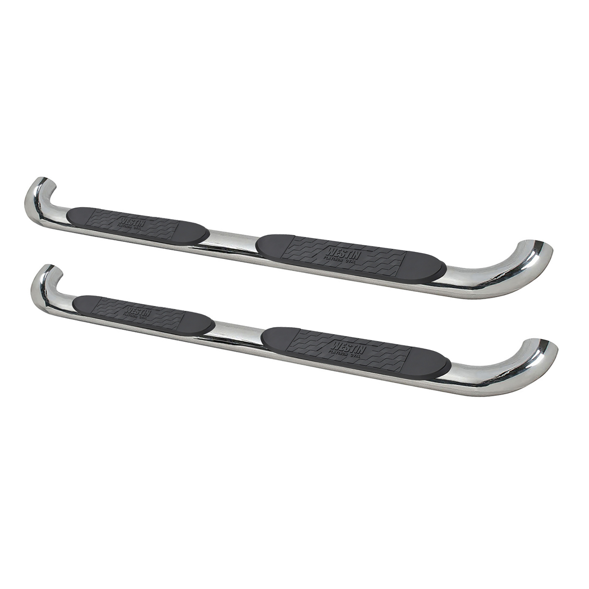 Platinum 4 Oval Nerf Bars Polished Stainless Steel | #21-4080