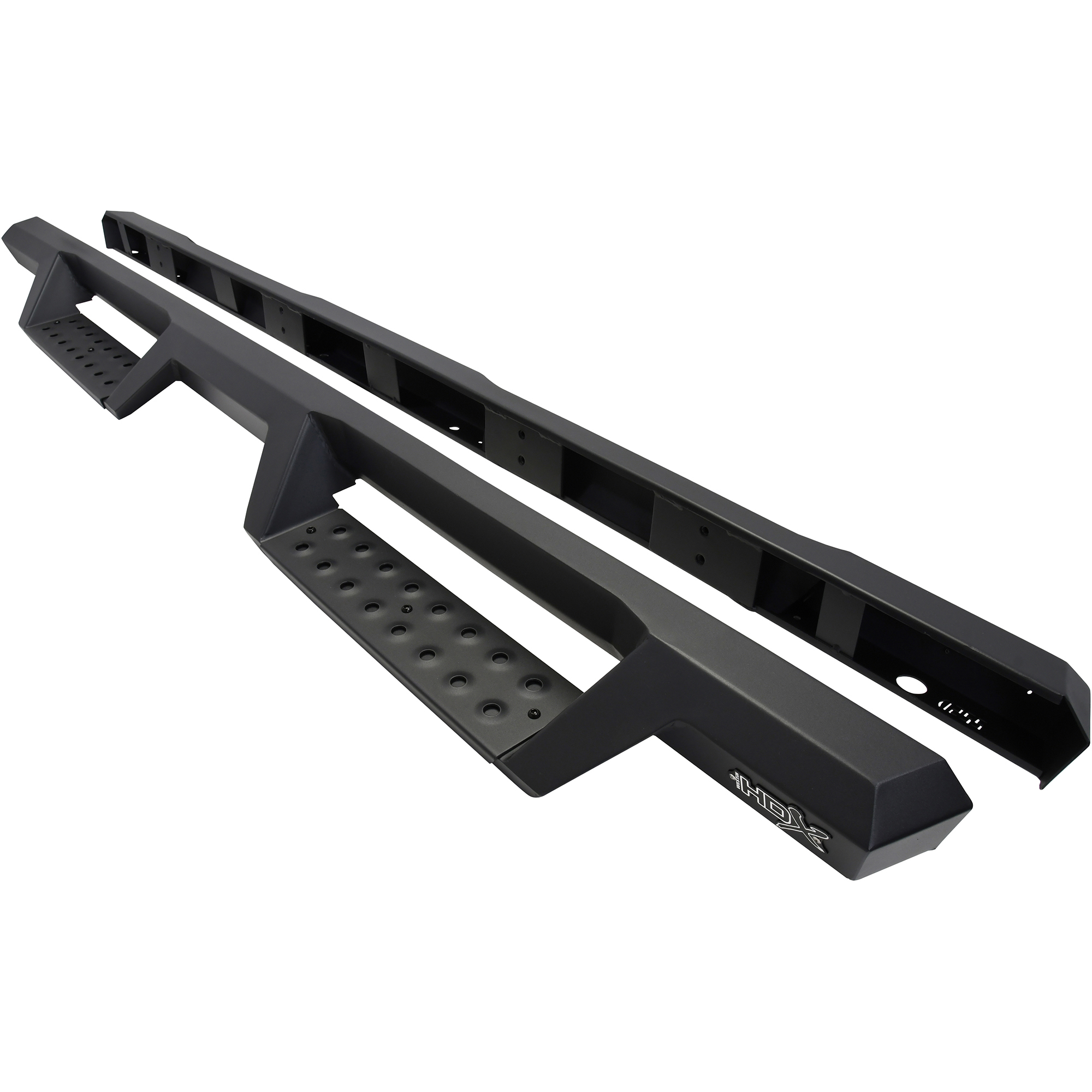 HDX Drop Nerf Bars Textured Black Powder Coated Steel ...